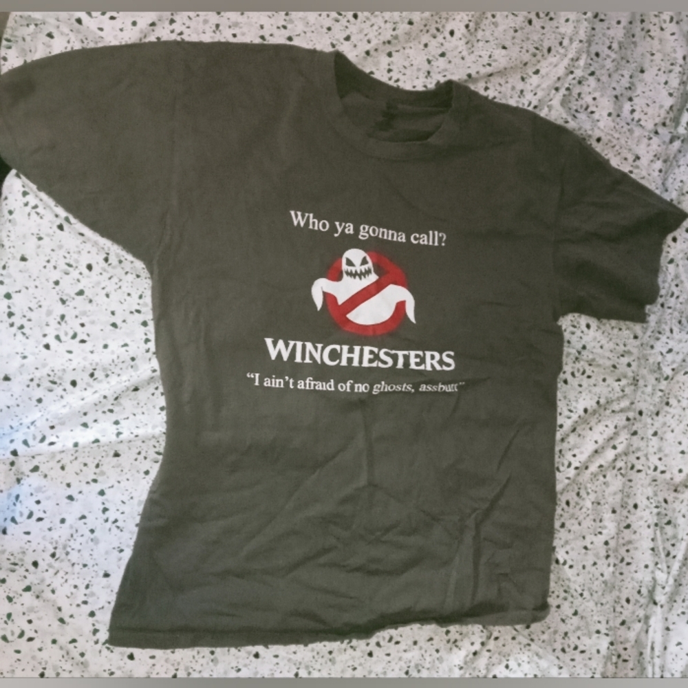 Hanes Dark Gray Graphic Tee Supernatural